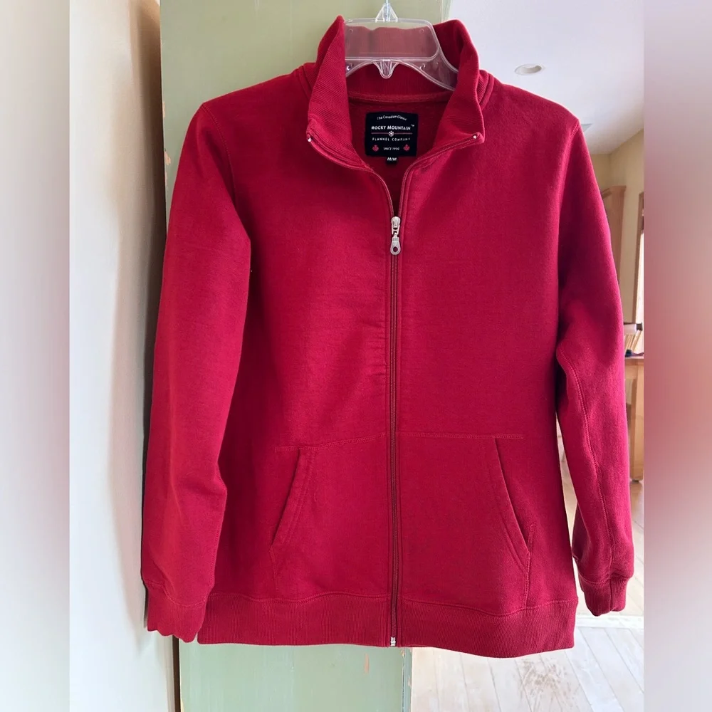 Rocky Mountain Flannel Company Full Zip Fitted Canadian Sweatshirt/Jacket Medium